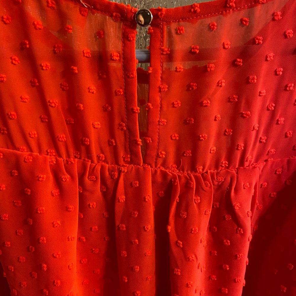 Madison Jules Woman’s Swiss-Dot-A-Line Dress - XL